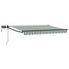 vidaXL Manual Retractable Awning with LEDs 3.5 x 2.5 m