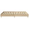 vidaXL Bed Frame 2 pcs Sonoma 152 x 203 cm Engineered Wood