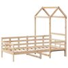 vidaXL Day Bed with Roof without Mattress 80x200 cm Solid Wood