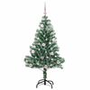 vidaXL Artificial Christmas Tree Snow Flocked with LED Light 150 cm