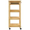 vidaXL Kitchen Trolley MONZA 48x40x88.5 cm Solid Wood Pine