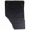 vidaXL Car Mat 4 pcs Black Rubber