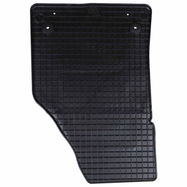 vidaXL Car Mat 4 pcs Black Rubber