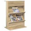 vidaXL Magazine Rack Sonoma Oak 70 x 41 x 96 cm Engineered Wood