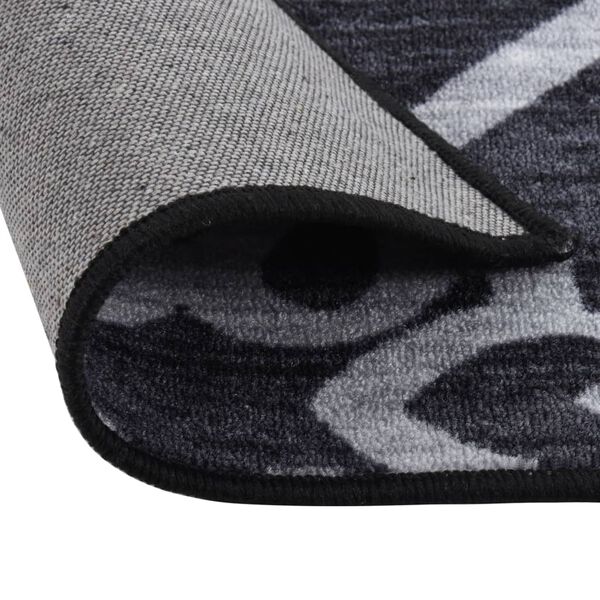 vidaXL Carpet Runner Black 80x200 cm