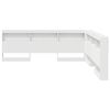 vidaXL Storage Headboard with Shelf White 200 cm Engineered Wood