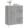 vidaXL Sideboard Grey Sonoma 69.5x34x90 cm Engineered Wood