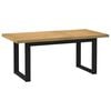 vidaXL Dining Table NOAIN U-Shaped Legs 160x90x75 cm Solid Wood Pine