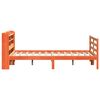 vidaXL Bed Frame without Mattress Wax Brown 140x200 cm Solid Wood Pine