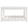 vidaXL Garden Table White 82.5x50.5x45 cm Solid Wood Pine