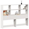 vidaXL Headboard with Storage White 120 cm Solid Wood Pine