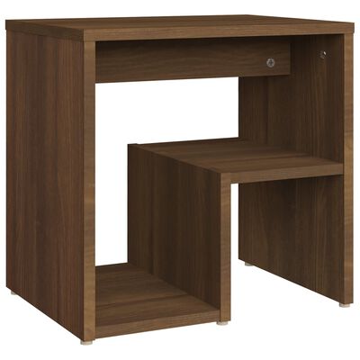 vidaXL Bed Cabinet Brown Oak 40x30x40 cm Engineered Wood