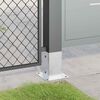 vidaXL Post Bases Square 4 pcs Silver 81x81 mm Galvanised Steel