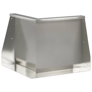vidaXL Retaining Wall 50 x 50 x 30 cm Stainless Steel Silver