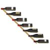 vidaXL Wall-mounted Wine Rack for 7 Bottles Gold Metal
