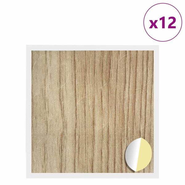 vidaXL Self-adhesive Screw Cover 12 pcs Artisan Oak &Oslash; 20 x 0.5 mm