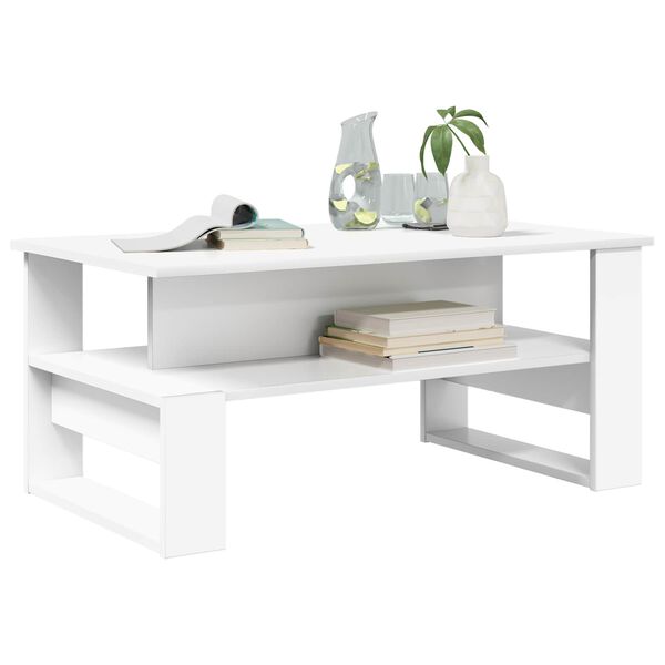 vidaXL Coffee Table White 90 x 50 x 40 cm Engineered Wood