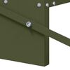 vidaXL Chicken Treadle Feeder Olive Green 48.5 x 39.5 x 19 cm