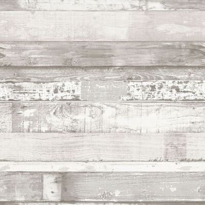 Noordwand Homestyle Wallpaper Wood Off-white and Grey