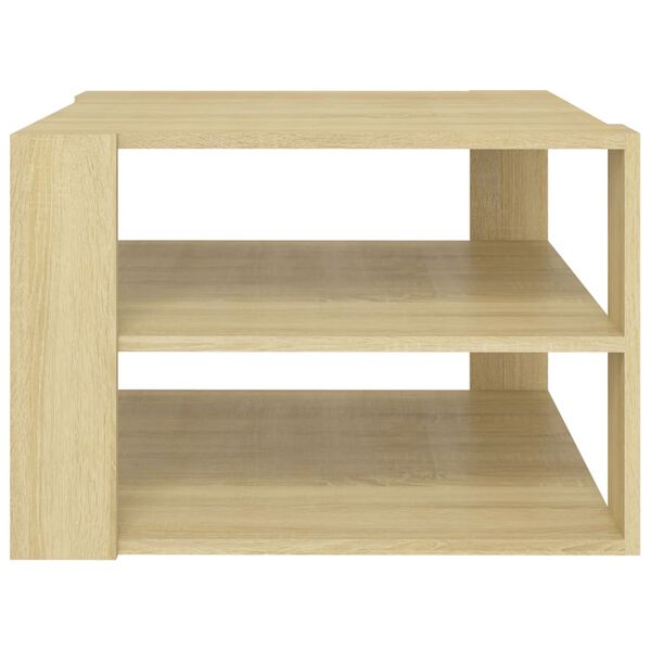 vidaXL Coffee Table Sonoma Oak 60x60x40 cm Engineered Wood
