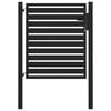 vidaXL Garden Gate Lockable Black 100x100 cm Aluminium