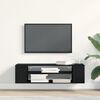 vidaXL TV Cabinet Black Oak 100 x 30 x 26.5 cm Engineered Wood