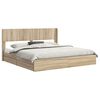 vidaXL Bed Frame with Storage and Headboard Sonoma Oak 180 x 200 cm