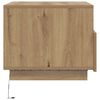 vidaXL Coffee Table with LED Lights Artisan Oak 50x49x40 cm
