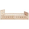 vidaXL Bed Frame without Mattress 200x200 cm Solid Wood Pine