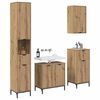 vidaXL Bathroom Furniture Set Artisan Oak Engineered wood, Metal