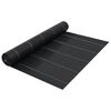 vidaXL Weed Membrane | Black | 100% Polypropylene | UV-resistant materials
