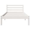 vidaXL Bed Frame White 225.5 x 95.5 x 69.5 cm Solid Pine Wood