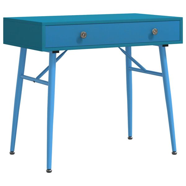 vidaXL Computer Desk with Drawer Antique Green 90x50x76.5 cm