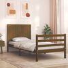 vidaXL Bed Frame without Mattress Honey Brown Single Solid Wood