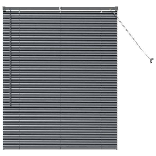 vidaXL Venetian Blinds Manual Dark Grey 130 x 100 cm Aluminium