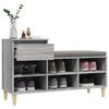 vidaXL Shoe Cabinet Grey Sonoma 102x36x60 cm Engineered Wood