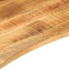 vidaXL Desk Top with Curve 110x50x2.5 cm Solid Wood Rough Mango