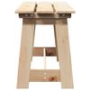 vidaXL Outdoor Bench Natural 119 x 47 x 35 cm Solid Pine Wood