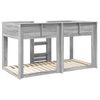 vidaXL Bunk Bed for Kids Grey Sonoma 75 x 190 cm Engineered Wood