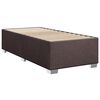 vidaXL Box Spring Bed with Mattress Dark Brown 90x200 cm Fabric