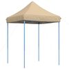 vidaXL Party Tent Folding Beige 200 x 200 x 306 cm Oxford Fabric