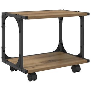 vidaXL Printer Stand Artisan Oak 41 x 28 x 33.5 cm Engineered Wood