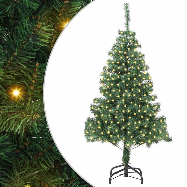 vidaXL Christmas Tree with 300 LEDs with Stand Green 180 cm PVC