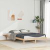vidaXL Bed Frame with Side Tables Natural 140 x 210 cm Solid Pine Wood