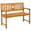 vidaXL Outdoor Bench Natural 110 x 55.5 x 90 cm Solid Acacia Wood