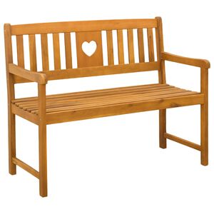 vidaXL Outdoor Bench Natural 110 x 55.5 x 90 cm Solid Acacia Wood