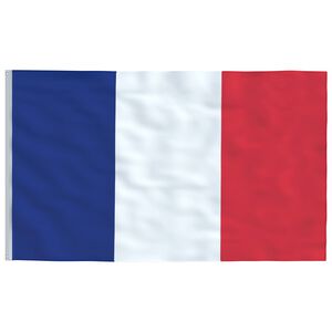 vidaXL France Flag | Blue, White, Red | 68D 100% Polyester | 90x150 cm | Durable