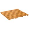 vidaXL Bath Mat Plain Brown 50 x 48 cm Wood