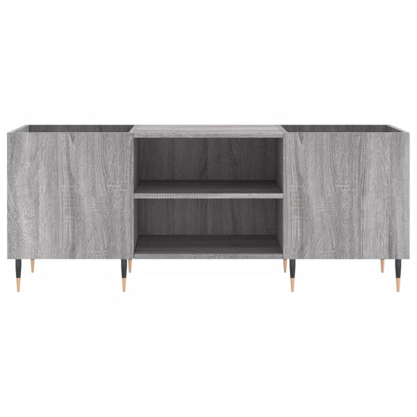 vidaXL Record Cabinet Grey Sonoma 121x38x48 cm Engineered Wood