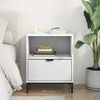 vidaXL Bedside Cabinet White 49 x 36 x 61 cm Engineered wood